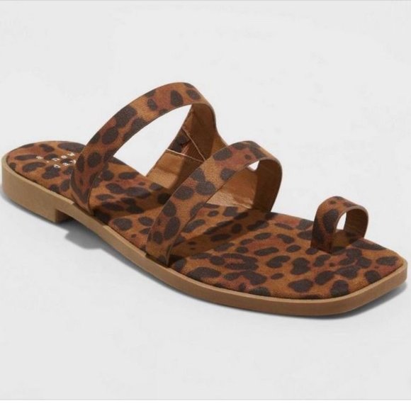 Women's Marilyn Toe Loop Slide Sandals - A New Day™ - Picture 1 of 3